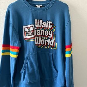 Disney retro Blue Graphic T‑Shirt with Red and White Accents